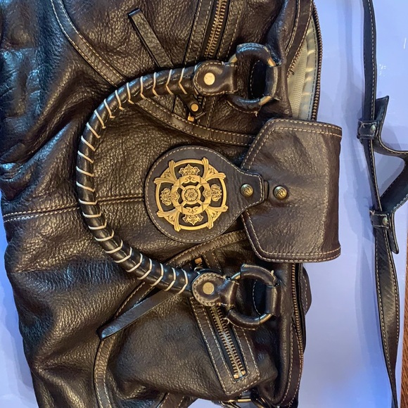 Genuine leather, black Kate Landry bag - Picture 1 of 11